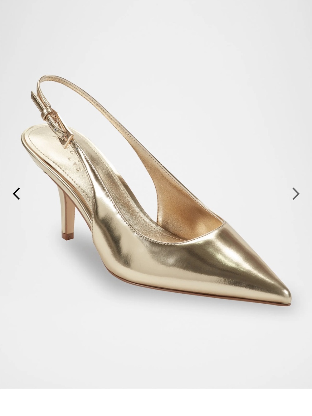 Marc Fisher LTD Dorie Slingback Pumps - Gold